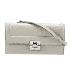Marc by Marc Jacobs Light Gray Pebbled Leather Convertible Wristlet